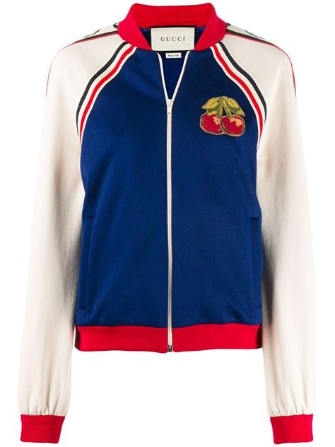 jersey jacket with gucci cherry